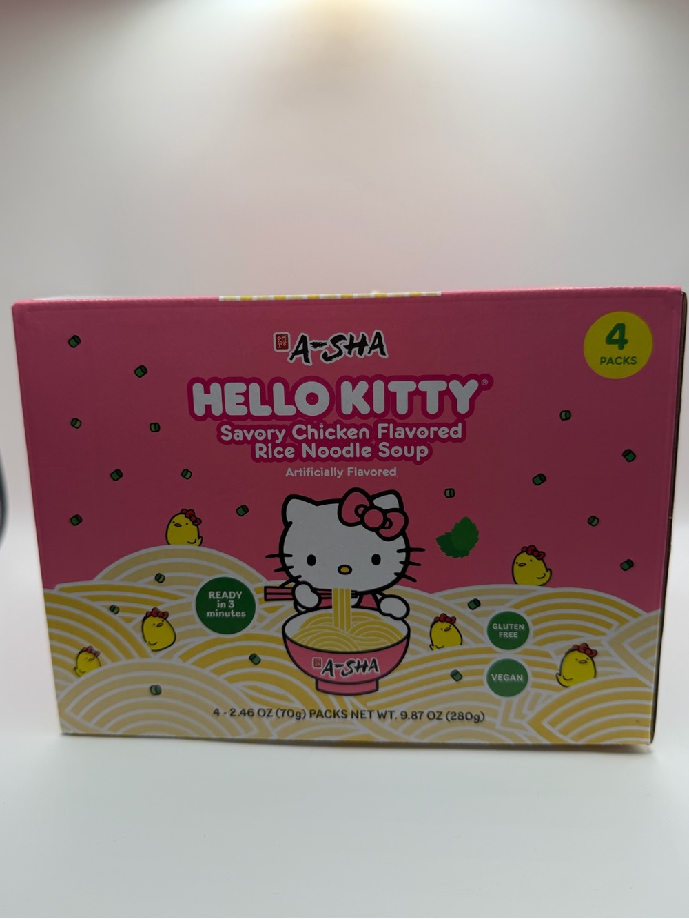 A-Sha Hello Kitty Savory Chicken Rice Noodle Soup